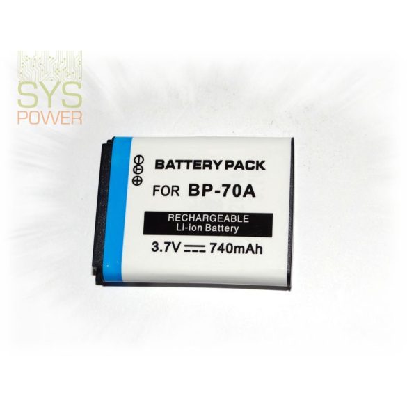 Samsung BP-70A [EA-BP70A], 740 mah, 3,7 V akkumulátor (Utángyártott)