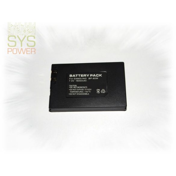 Samsung IA-BP80W, 1600 mah, 7,4 V akkumulátor (Utángyártott)