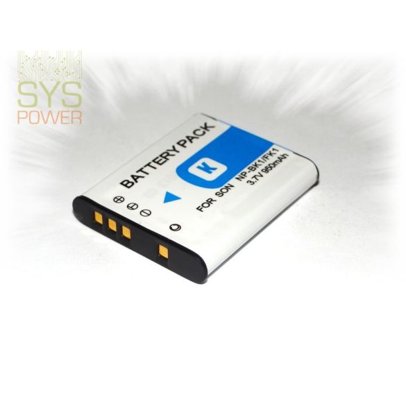 Sony NP-BK1, 950 mah, 3,7 V akkumulátor (Utángyártott)
